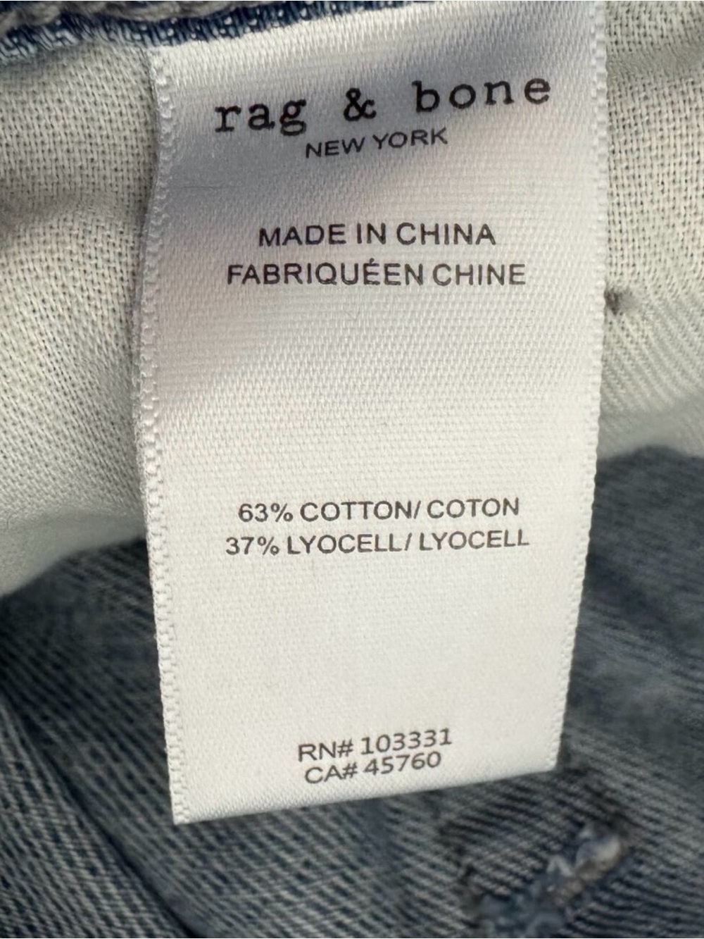 rag & bone Light Wash Wide-Leg Lori Cloud Jeans - Picture 6 of 9